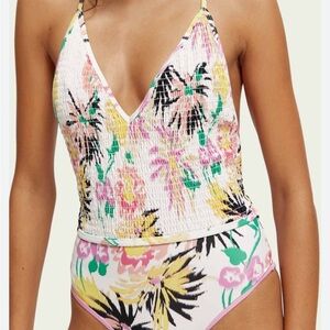 NWT Scotch & Soda Multicolor Floral One Piece